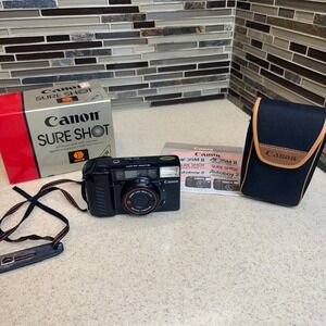 Canon Sure Shot Autoboy 2 AF35M II 35mm Film Camera in Original Box wCase Tested